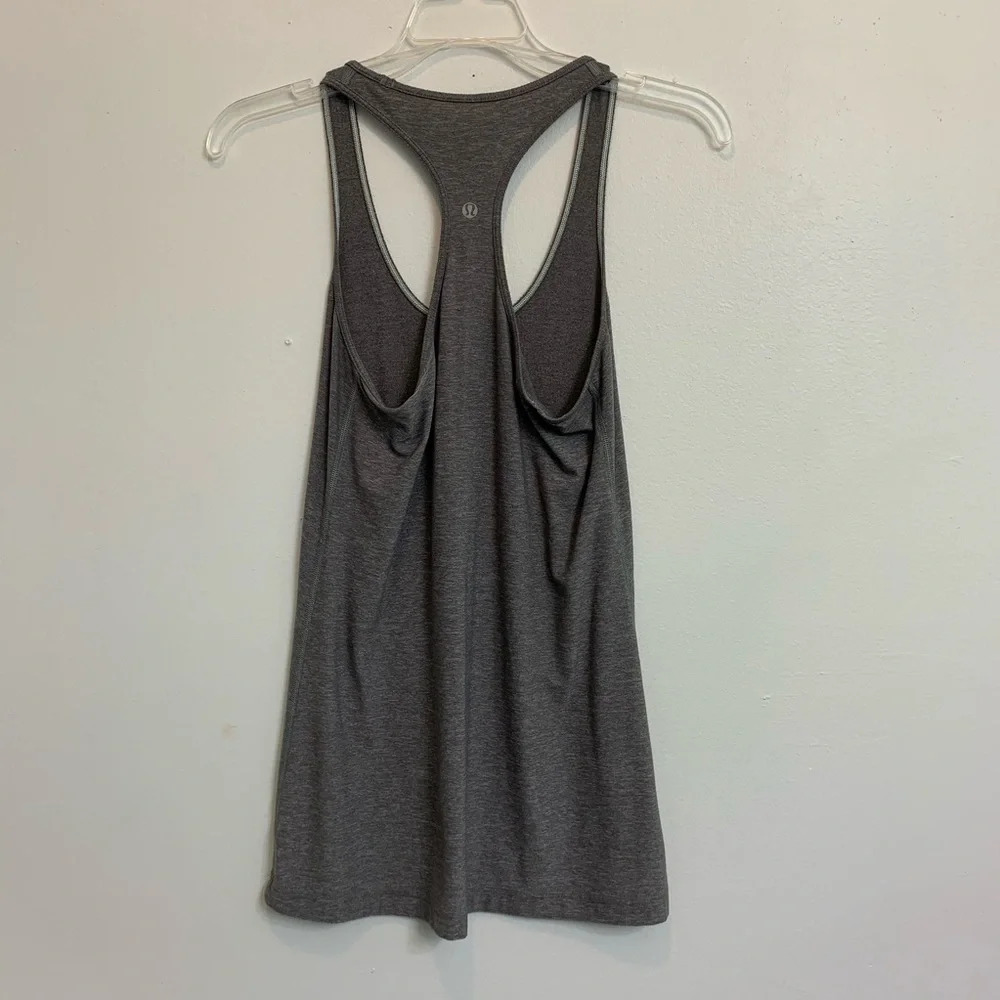 Lululemon Cool Racer Back Coal Tank Top sz4